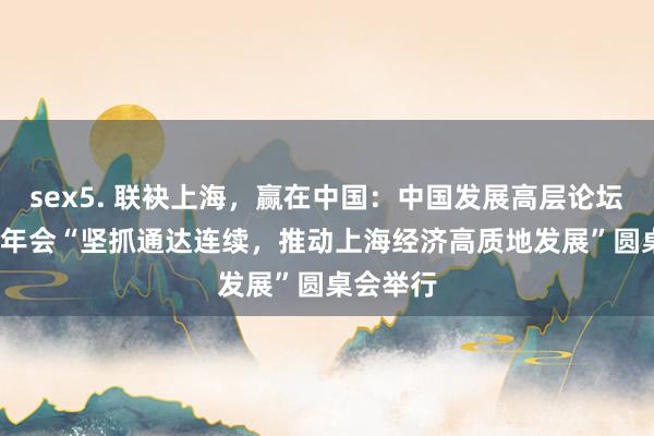 sex5. 联袂上海，赢在中国：中国发展高层论坛2025年年会“坚抓通达连续，推动上海经济高质地发展”圆桌会举行