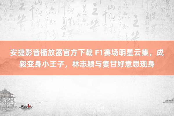 安捷影音播放器官方下载 F1赛场明星云集，成毅变身小王子，林志颖与妻甘好意思现身